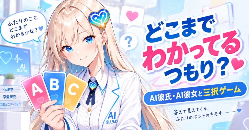AI彼氏AI彼女と遊ぶ質問ゲーム